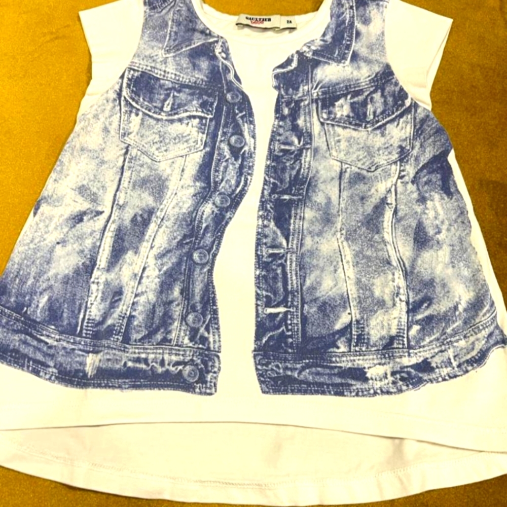 Gaultier Bebe Tshirt and Legging Denim Set